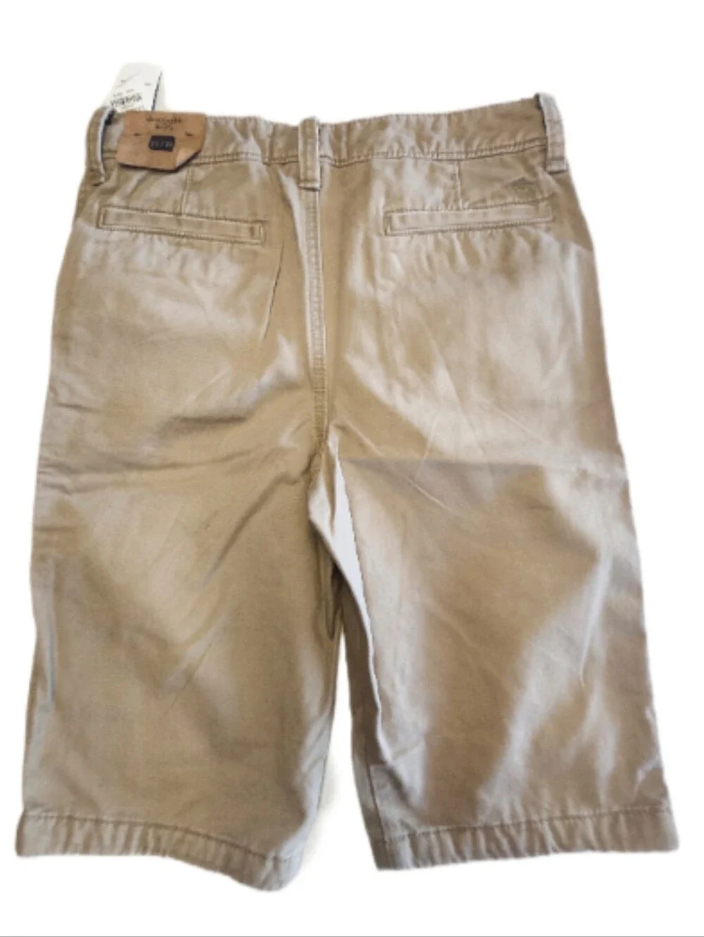 Abercrombie Kids NWT Twill Longboard Shorts, Khaki Tan, Boys 15/16